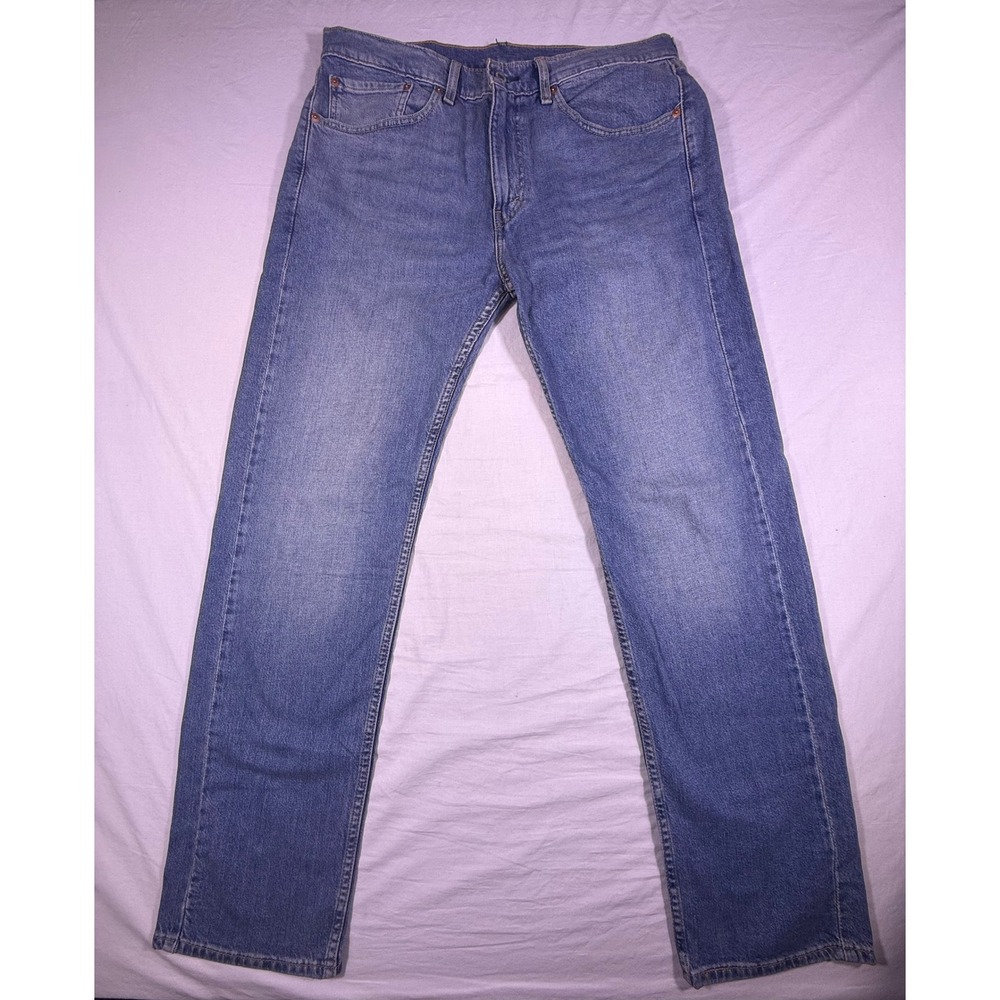Levi's 505 Regular Fit Jeans Mens 34x32 Blue Straight Leg Denim New without Tags
